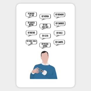 buster bluth "hey" quotes Sticker